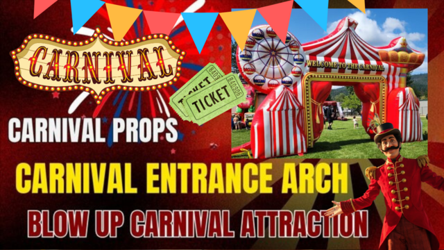 Carnival Entrance Arch - Free Shipping in the USA