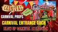 Carnival Entrance Arch - Free Shipping in the USA