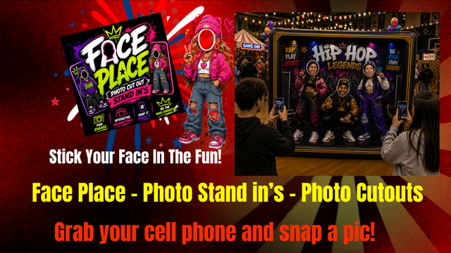 Face Place Photo Booth Cut Outs - Free shipping in the USA