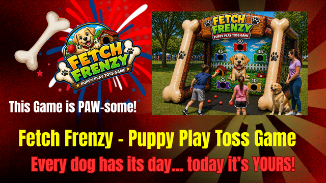 Fetch Frenzy Puppy Toss - Free shipping in the USA