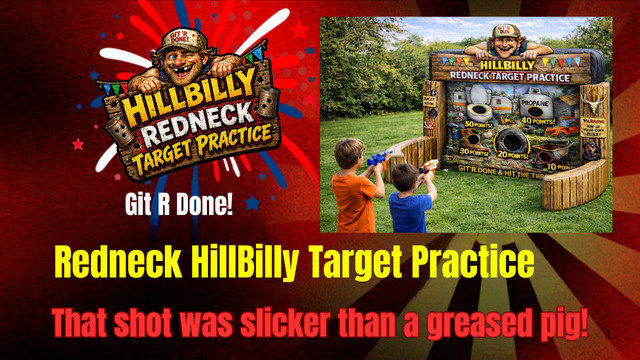 Hillbilly Redneck Target Practice - Free shipping in the USA