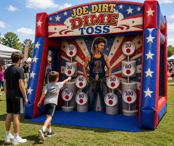 Joe Dirt Dime Toss Carnival Game - Free shipping in the USA