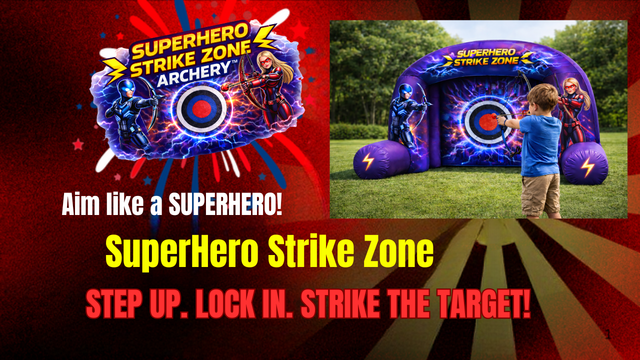 Superhero Strike Zone Archery - Free shipping in the USA