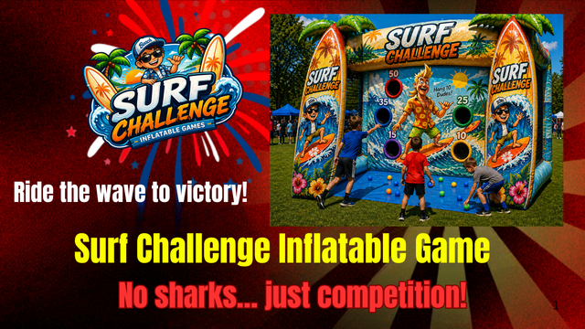 Surf Challenge Carnival Game - Free shipping in the USA
