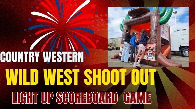 Wild West Shootout Game/with Nerf Guns - Free shipping in the USA